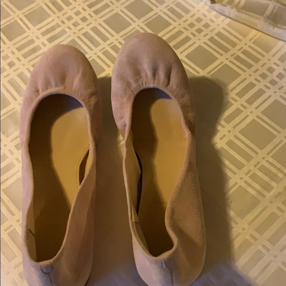 J Crew Suede Flats New w/o box
